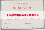 上海建桥学院毕业证样本图片
