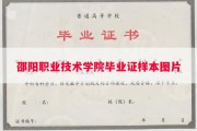 邵阳职业技术学院毕业证样本图片
