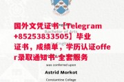 马赛大学毕业证书样本成绩单