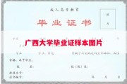 广西大学毕业证样本图片