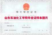 山东石油化工学院毕业证样本图片