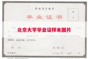 北京大学毕业证样本图片