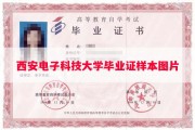 西安电子科技大学毕业证样本图片