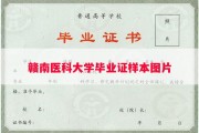 赣南医科大学毕业证样本图片
