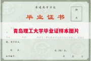 青岛理工大学毕业证样本图片
