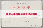 临沂大学历届毕业证样本图片
