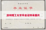 深圳理工大学毕业证样本图片