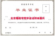 北京舞蹈学院毕业证样本图片