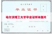 哈尔滨理工大学毕业证样本图片