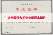 徐州医科大学毕业证样本图片