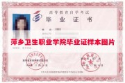 萍乡卫生职业学院毕业证样本图片