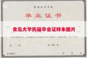 青岛大学历届毕业证样本图片