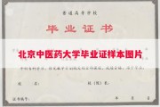 北京中医药大学毕业证样本图片