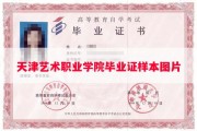 天津艺术职业学院毕业证样本图片