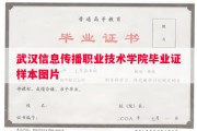 武汉信息传播职业技术学院毕业证样本图片