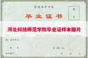河北科技师范学院毕业证样本图片
