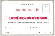 上海对外经贸大学毕业证样本图片