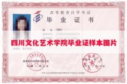 四川文化艺术学院毕业证样本图片
