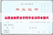 山西金融职业学院毕业证样本图片