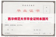 西华师范大学毕业证样本图片