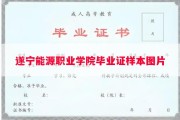 遂宁能源职业学院毕业证样本图片