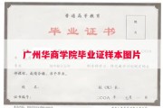 广州华商学院毕业证样本图片