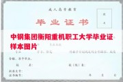 中钢集团衡阳重机职工大学毕业证样本图片