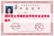 四川文化传媒职业学院毕业证样本图片