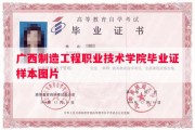 广西制造工程职业技术学院毕业证样本图片