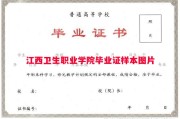 江西卫生职业学院毕业证样本图片