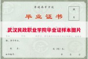 武汉民政职业学院毕业证样本图片