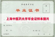 上海中医药大学毕业证样本图片