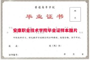 安康职业技术学院毕业证样本图片