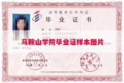 马鞍山学院毕业证样本图片
