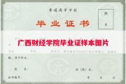 广西财经学院毕业证样本图片
