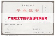广东理工学院毕业证样本图片