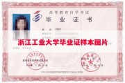浙江工业大学毕业证样本图片