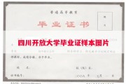 四川开放大学毕业证样本图片