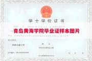 青岛黄海学院毕业证样本图片