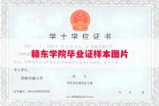 赣东学院毕业证样本图片