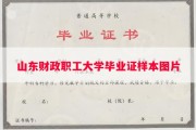 山东财政职工大学毕业证样本图片