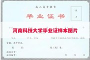 河南科技大学毕业证样本图片