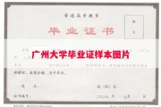 广州大学毕业证样本图片