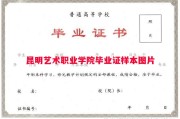 昆明艺术职业学院毕业证样本图片