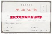 重庆文理学院毕业证样本