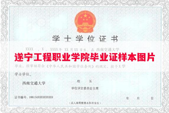 遂宁工程职业学院毕业证样本图片