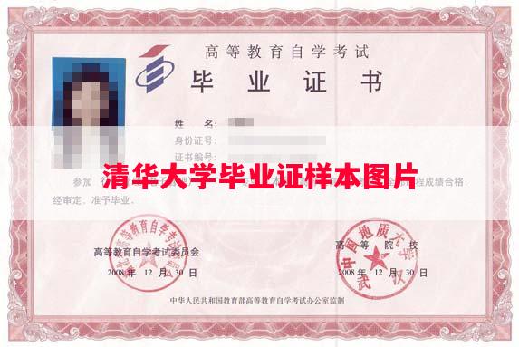 清华大学毕业证样本图片